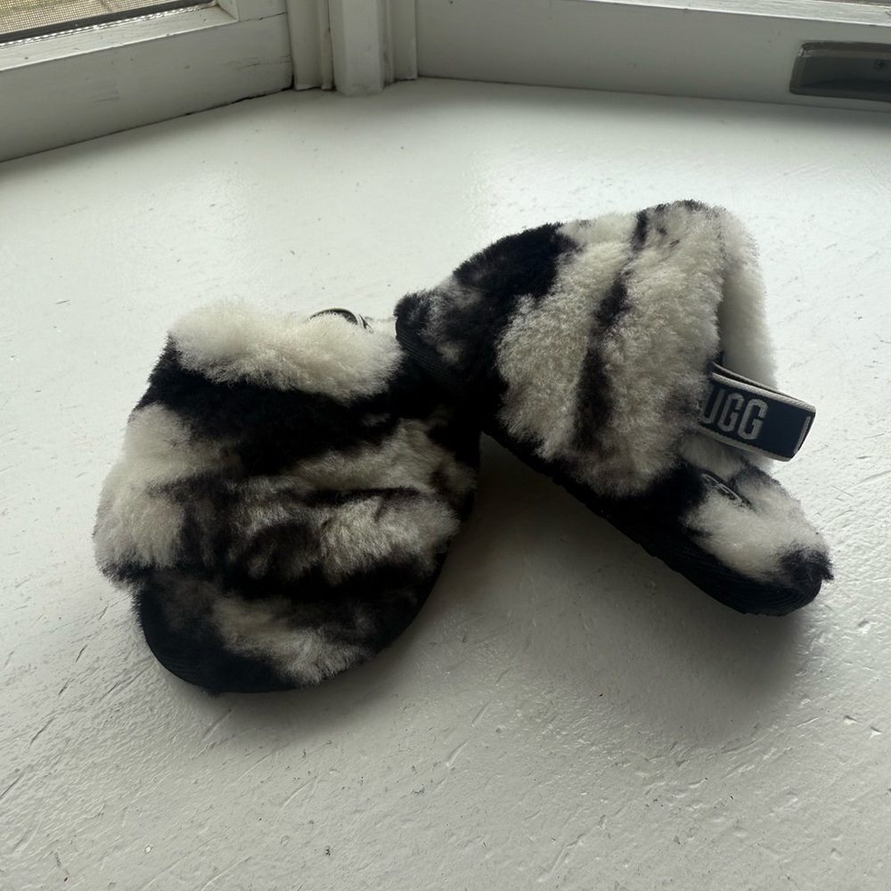 UGG Fluff Yeah Marble Fuzzy Slippers